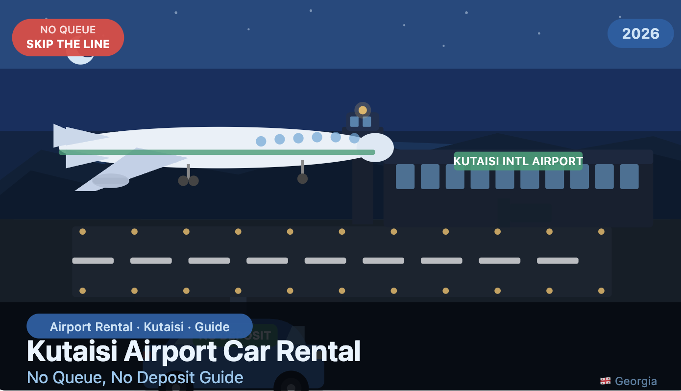 Kutaisi Airport Car Rental: No Queue, No Deposit (2026 Guide)