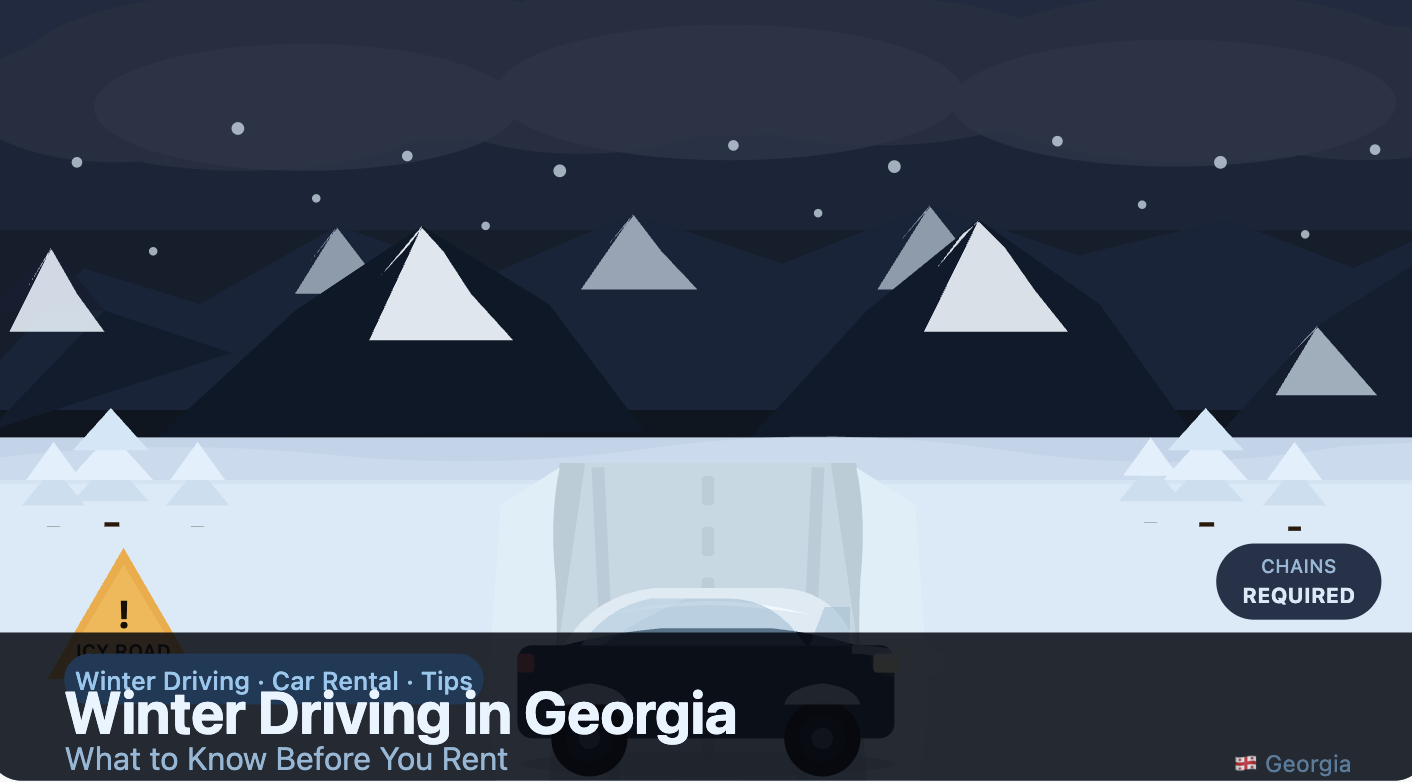 Winter Driving in Georgia: What to Know Before You Rent (2026)