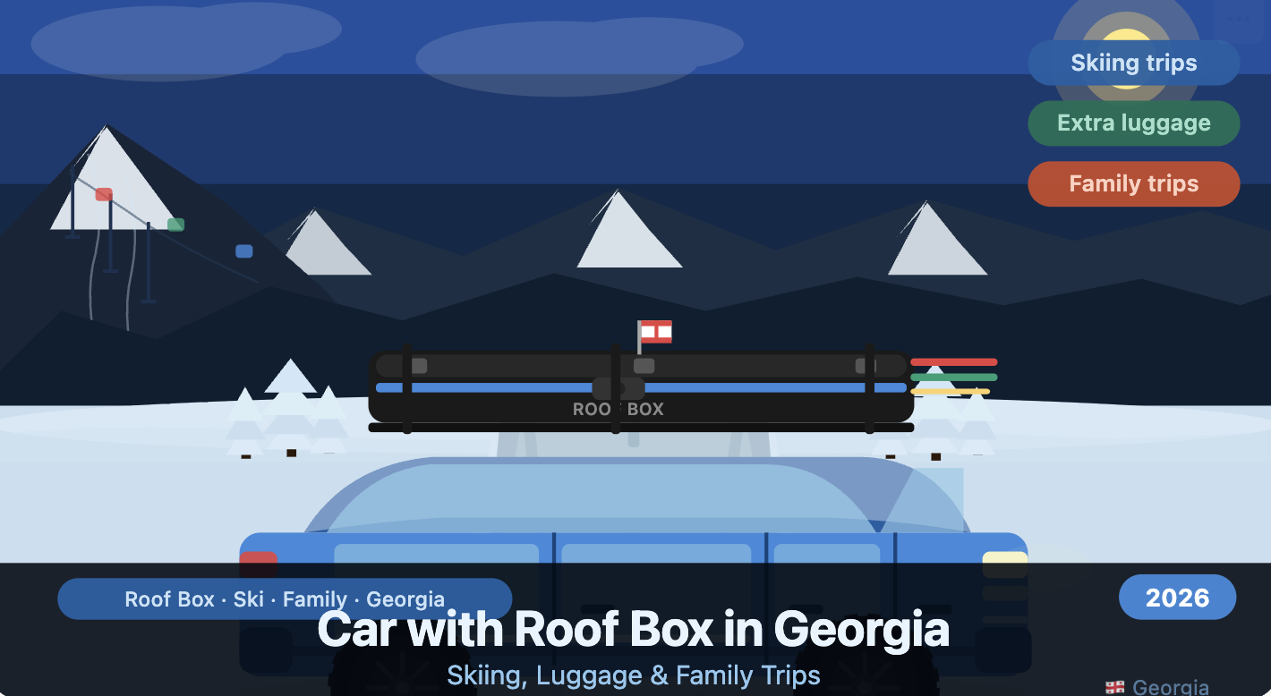 Rent a Car with Roof Box in Georgia: Skiing, Luggage & Family Trips