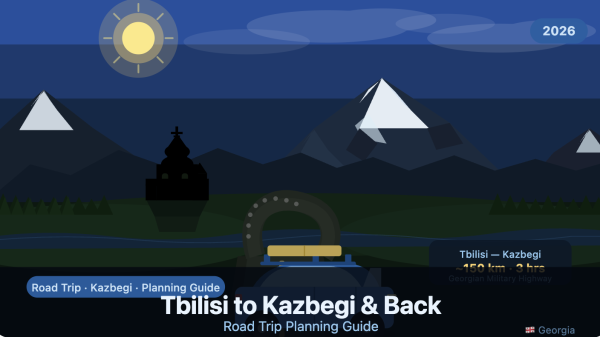 Tbilisi to Kazbegi & Back: Road Trip Planning Guide (2026)